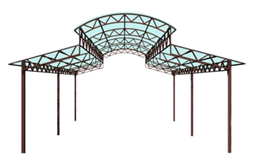 Каскадный навес