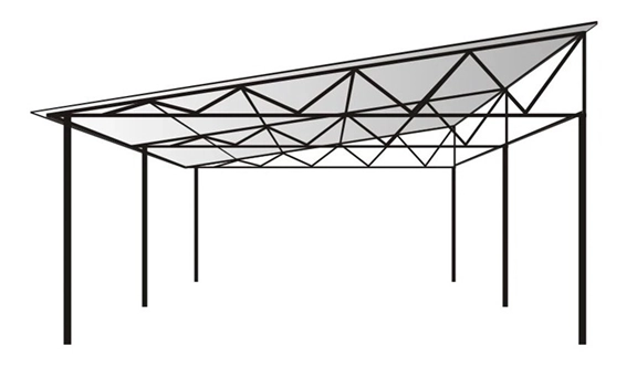 Односкатный навес