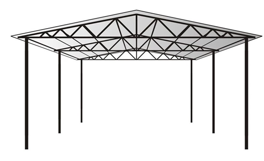 Двухскатный навес